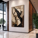 Woman's Delicate Lines Wall Art - Tailored Canvases - Flyclothing LLC