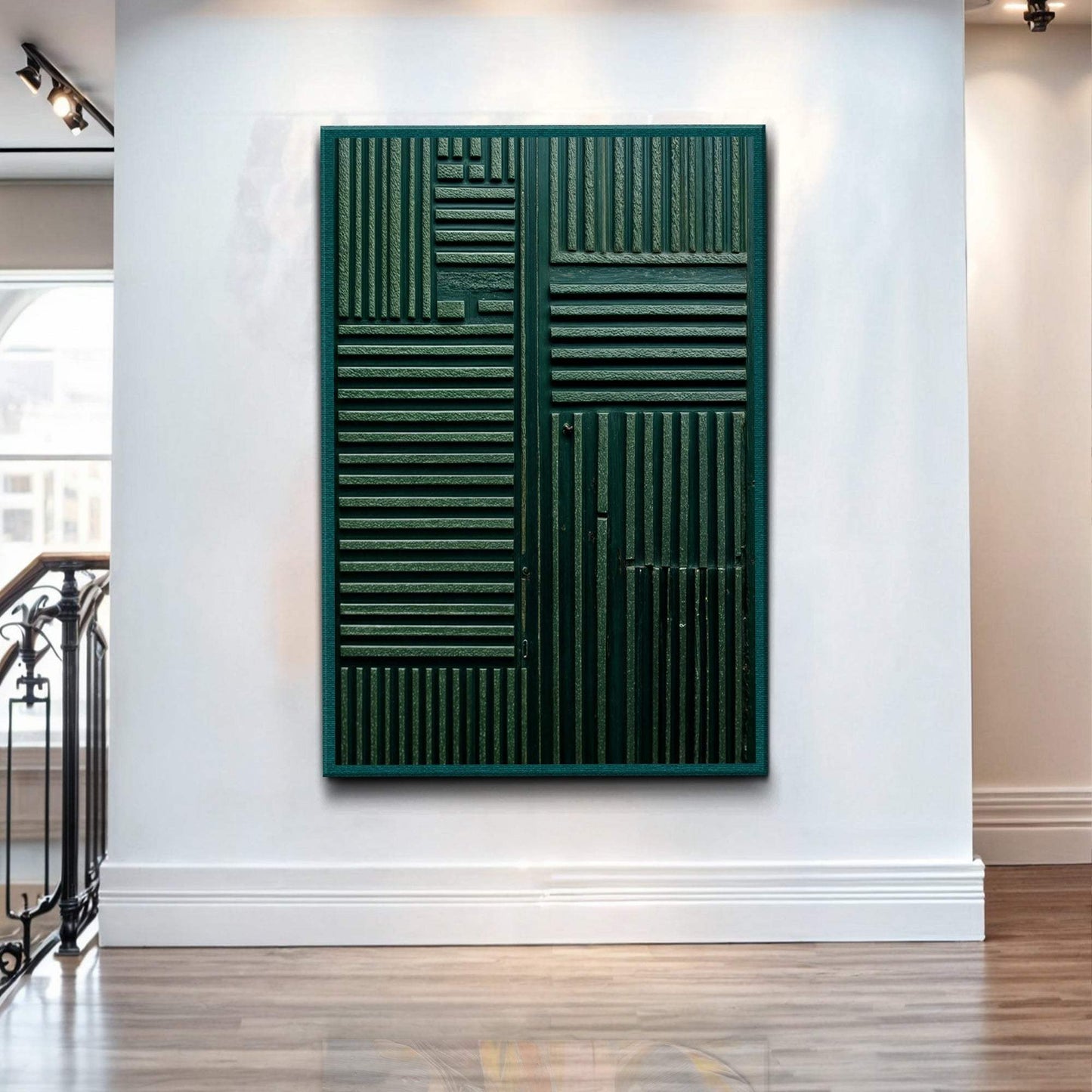 Green Abstract Patterns Wall Art - Tailored Canvases - Flyclothing LLC