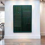 Green Abstract Patterns Wall Art - Tailored Canvases - Flyclothing LLC