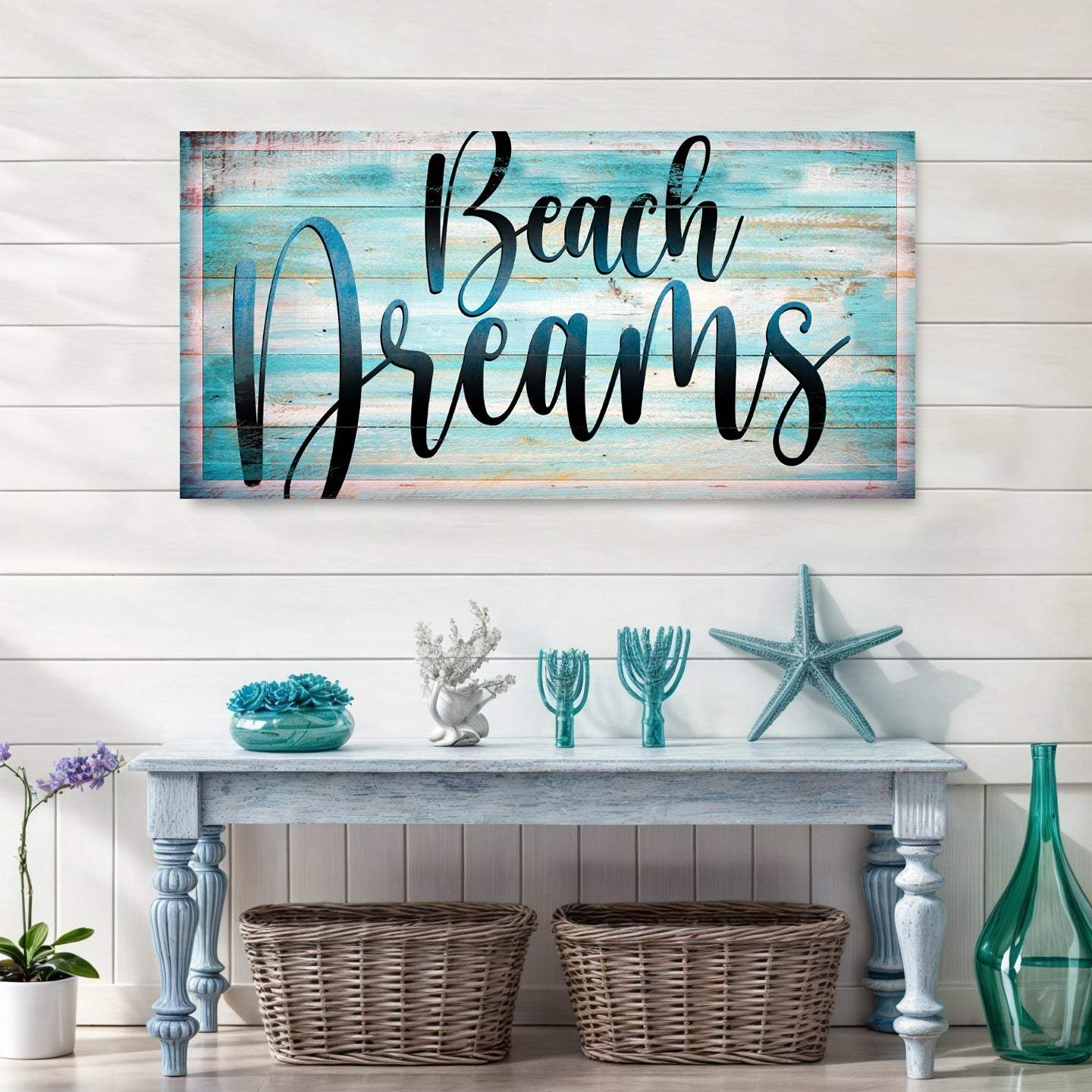 Beach Dreams Sign II - Tailored Canvases - Flyclothing LLC