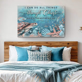 I Can Do All Things Through Christ Faith Sign V - Tailored Canvases - Flyclothing LLC