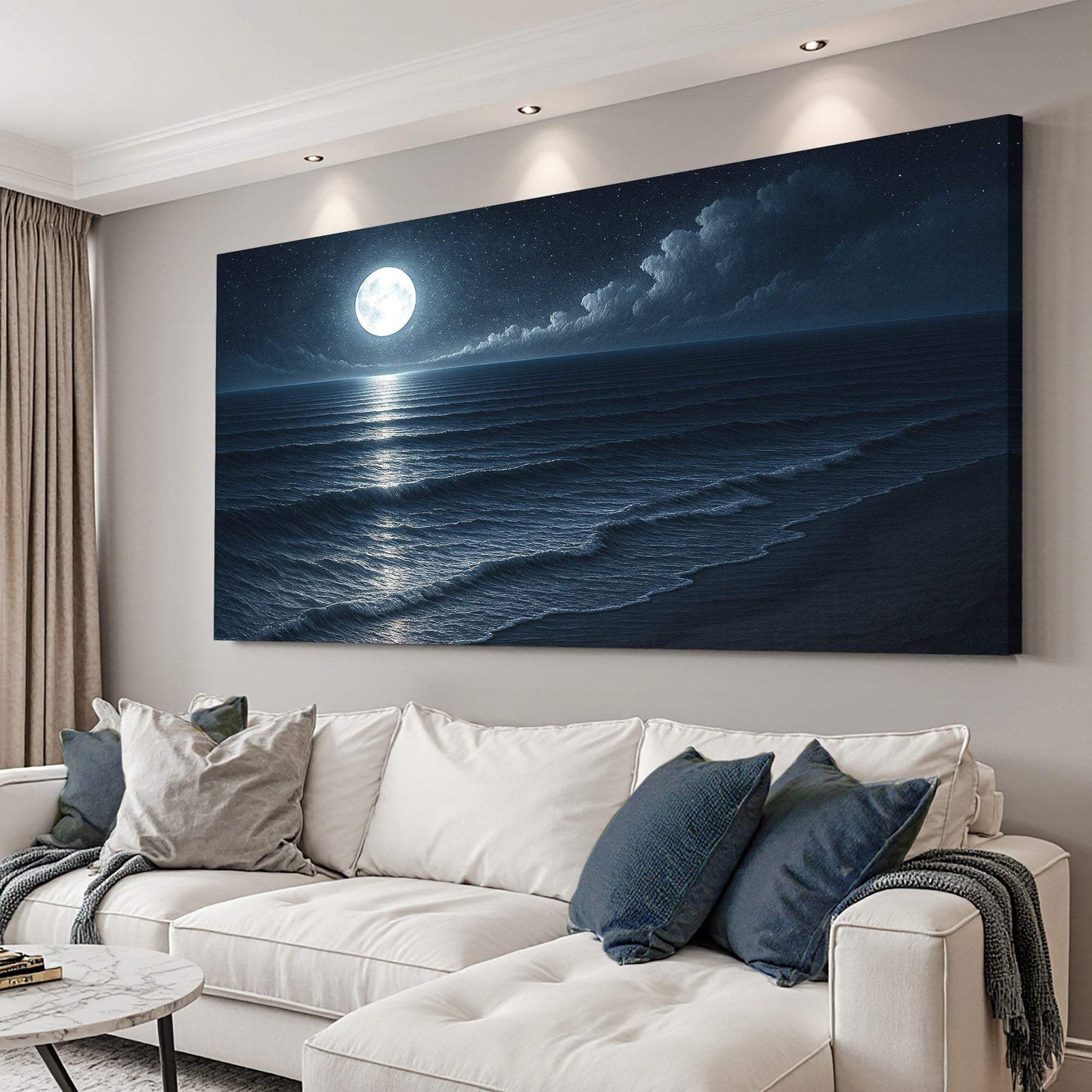 Beach Shoreline Coastal Wall Art - Tailored Canvases - Flyclothing LLC