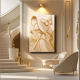 Minimalist Woman Line Wall Art - Tailored Canvases - Flyclothing LLC