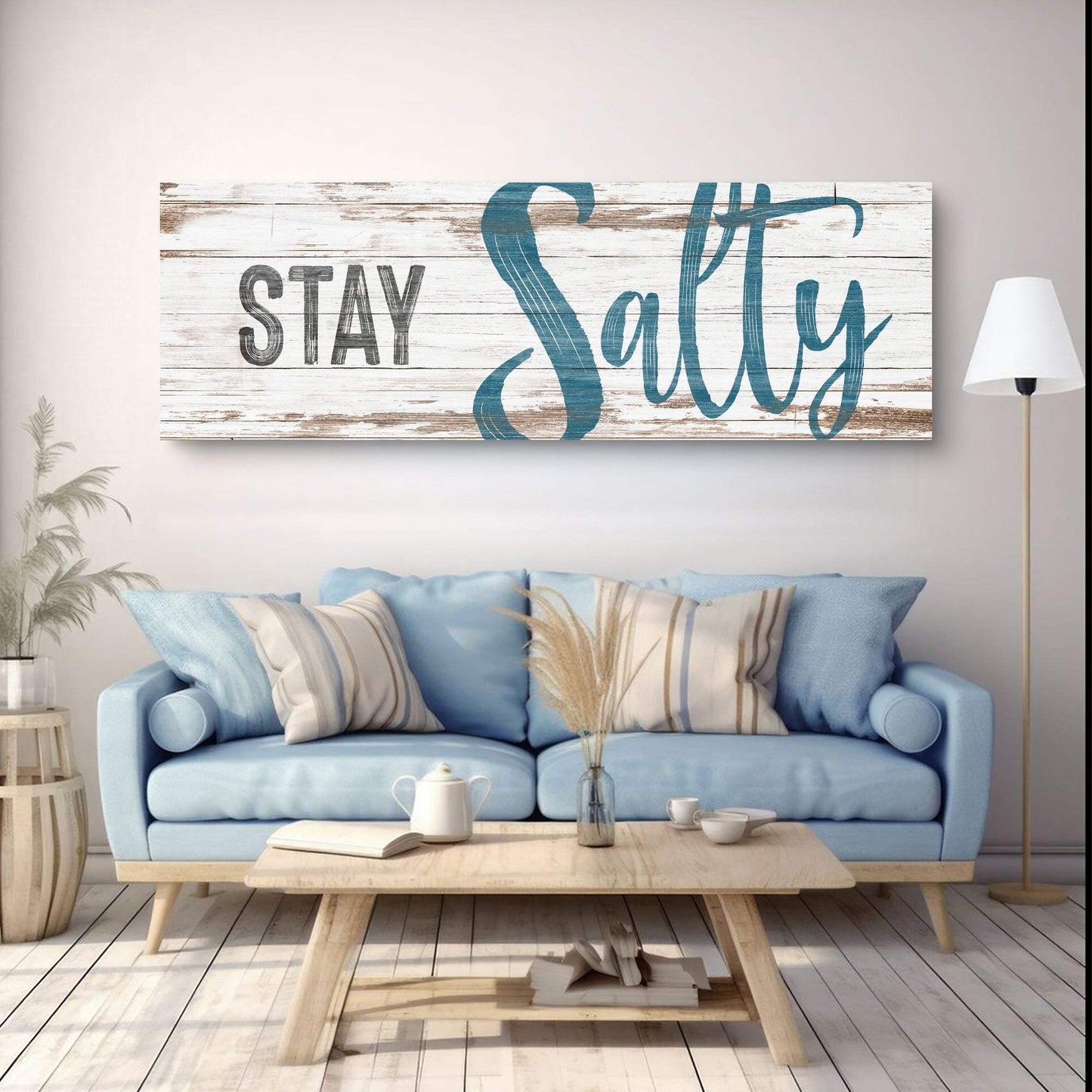 Stay Salty Coastal Sign VIII - Tailored Canvases - Flyclothing LLC