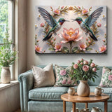 3D Hummingbirds Wall Art VI - Tailored Canvases - Flyclothing LLC