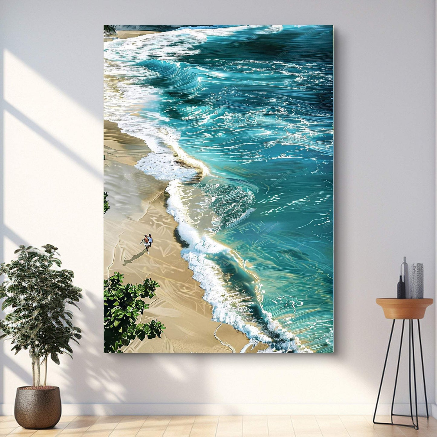 Beachfront Painting Coastal Wall Art II - Tailored Canvases - Flyclothing LLC