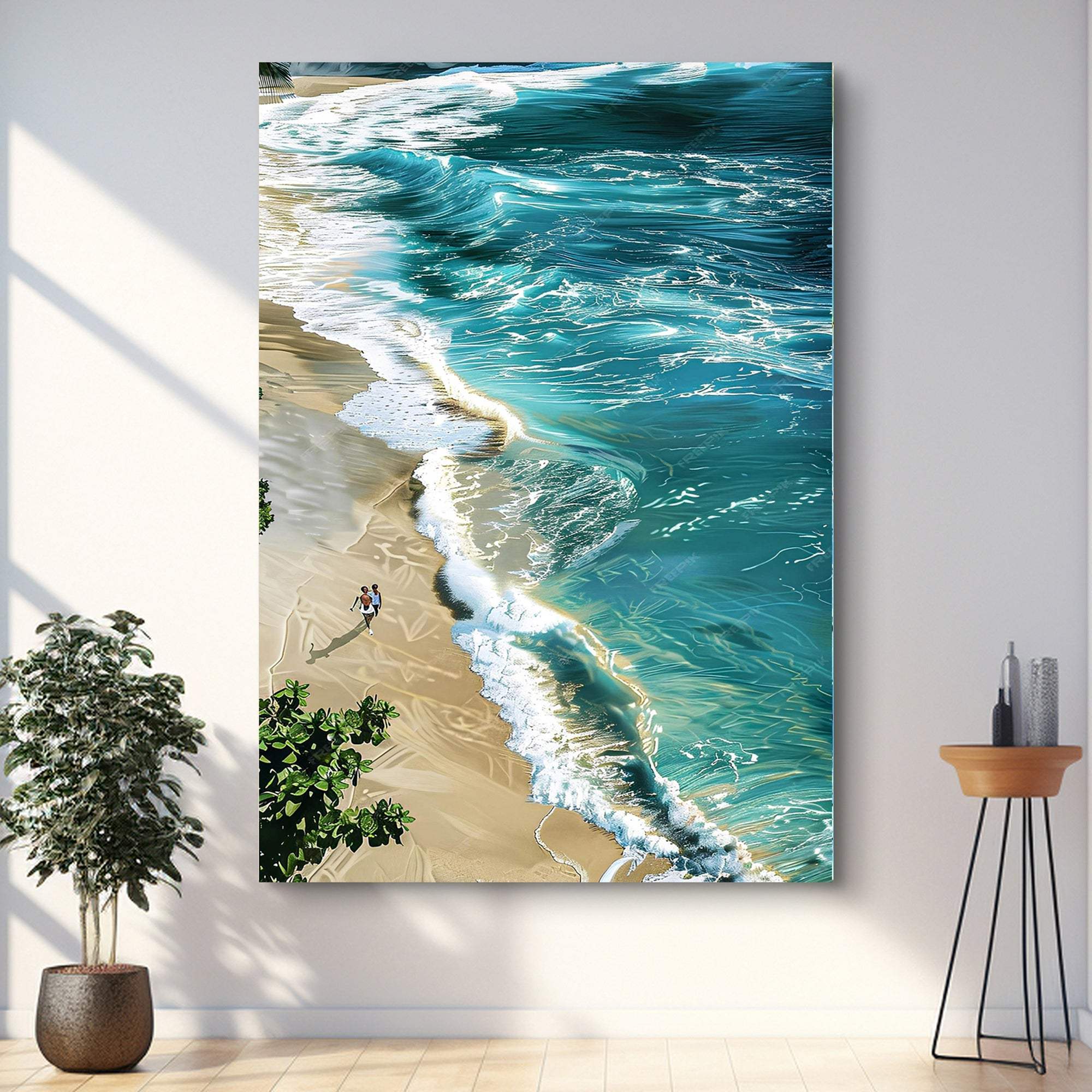 Beachfront Painting Coastal Wall Art II - Tailored Canvases - Flyclothing LLC