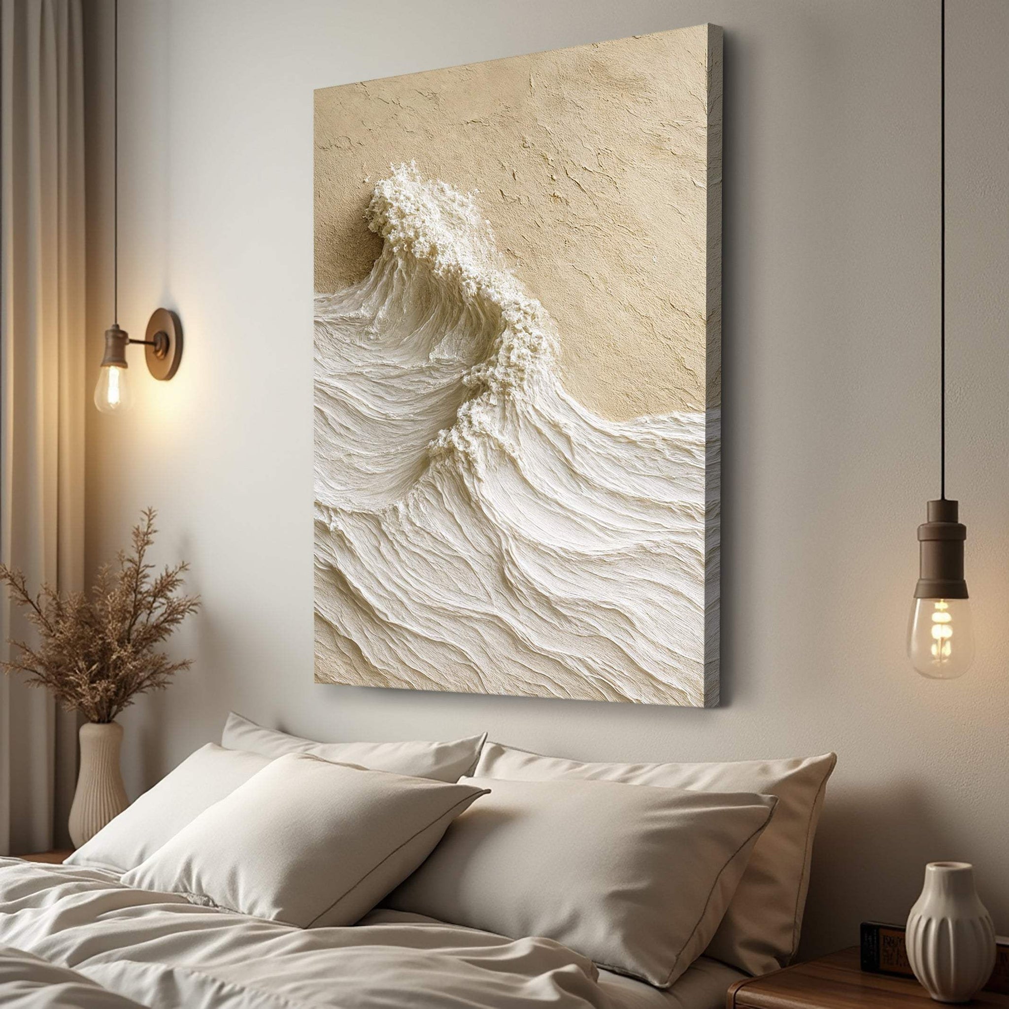 Modern Neutral Mountain Wall Art - Tailored Canvases - Flyclothing LLC