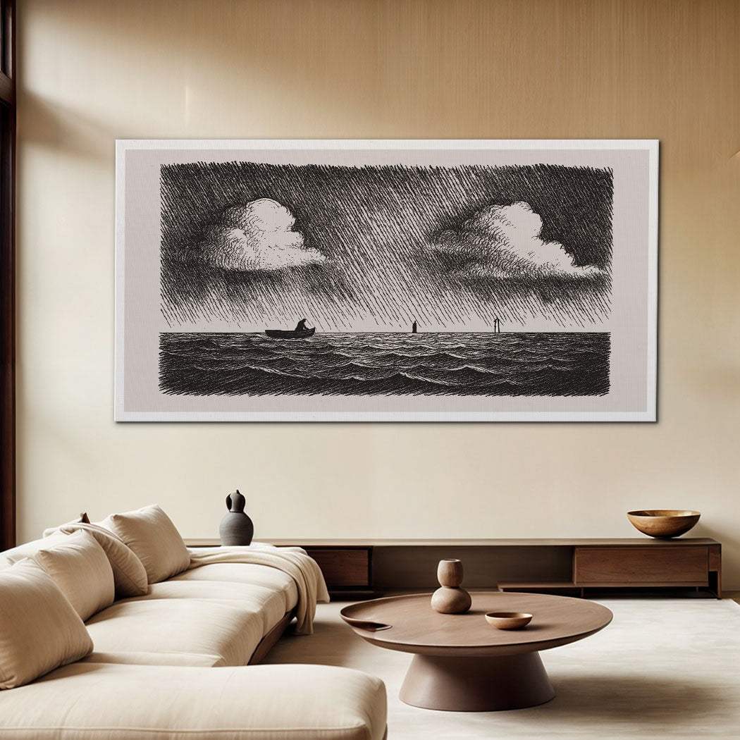 Jesus Walking On Water Faith Wall Art III - Tailored Canvases - Flyclothing LLC