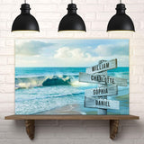 Family Names Beach Sign - Tailored Canvases - Flyclothing LLC