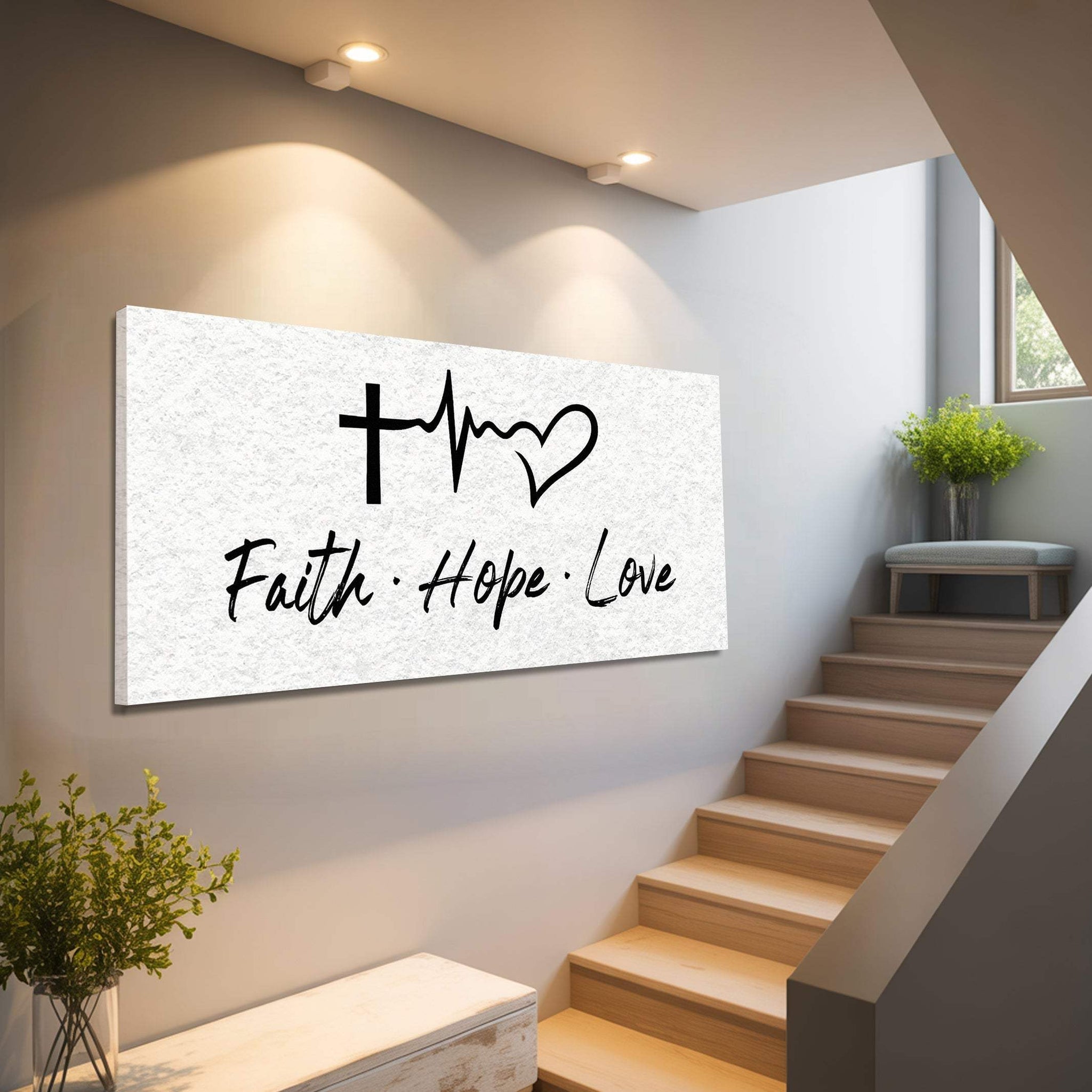 Faith, Hope, Love Faith Wall Art II - Tailored Canvases - Flyclothing LLC