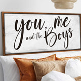 You Me and the Boys Farmhouse Bedroom Sign III - Tailored Canvases - Flyclothing LLC