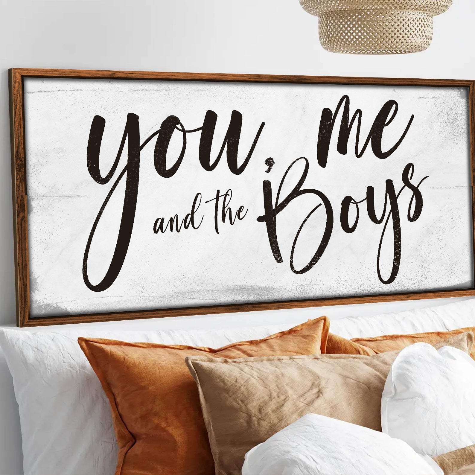 You Me and the Boys Farmhouse Bedroom Sign III - Tailored Canvases - Flyclothing LLC