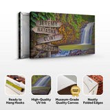 Waterfall Family Names Sign - Tailored Canvases - Flyclothing LLC
