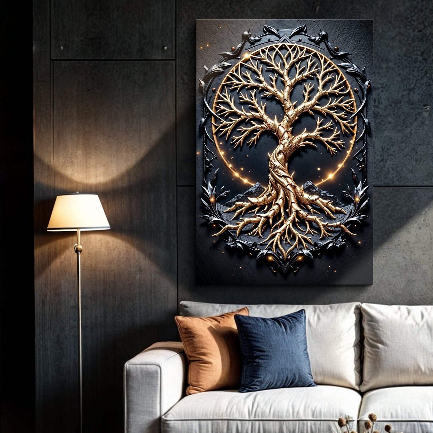 3D Celtic Tree of Life Wall Art II - Tailored Canvases - Flyclothing LLC