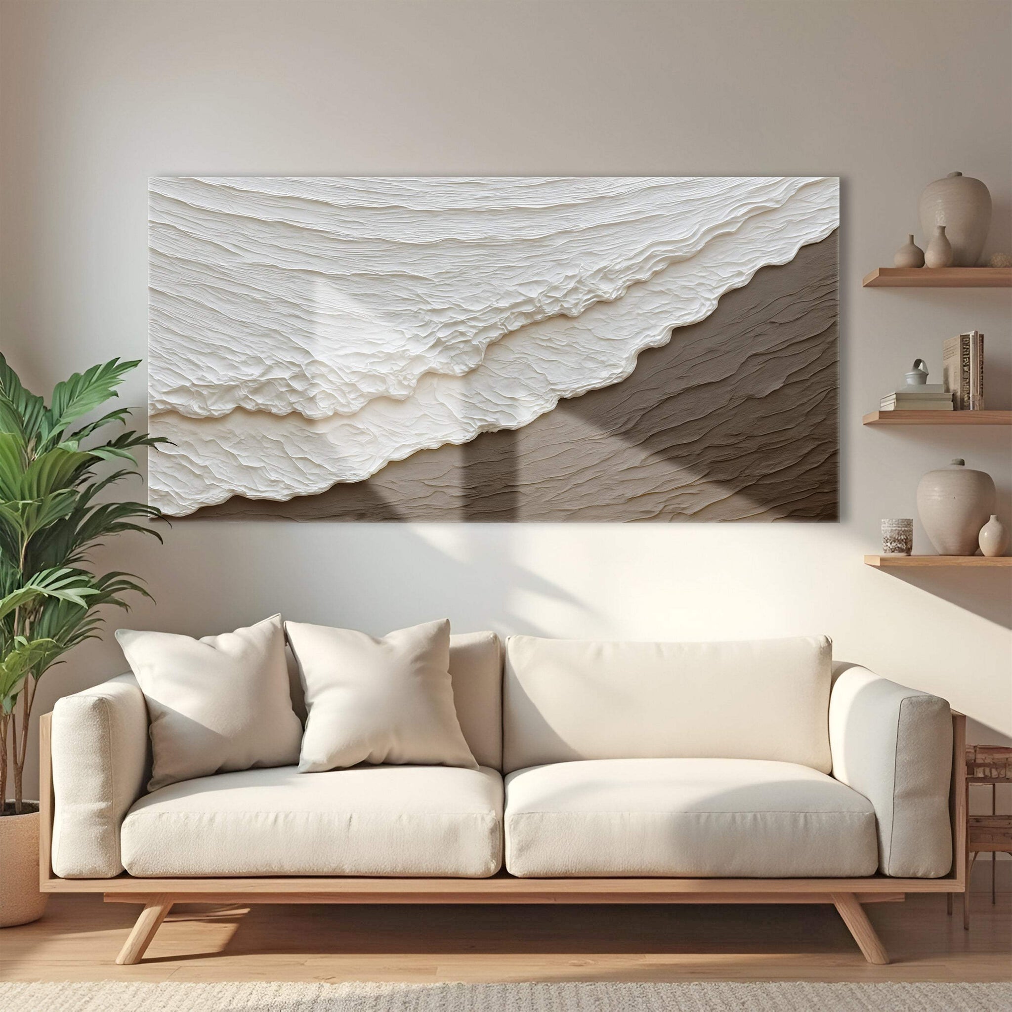 Waves Abstract Wall Art - Tailored Canvases - Flyclothing LLC