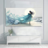 Swirling Winds by the Ocean Abstract Wall Art - Tailored Canvases - Flyclothing LLC