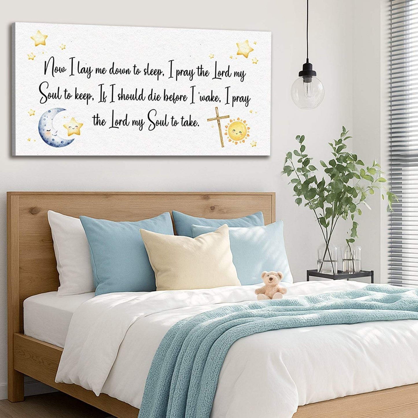 I Lay Me Down To Sleep Faith Sign - Tailored Canvases - Flyclothing LLC