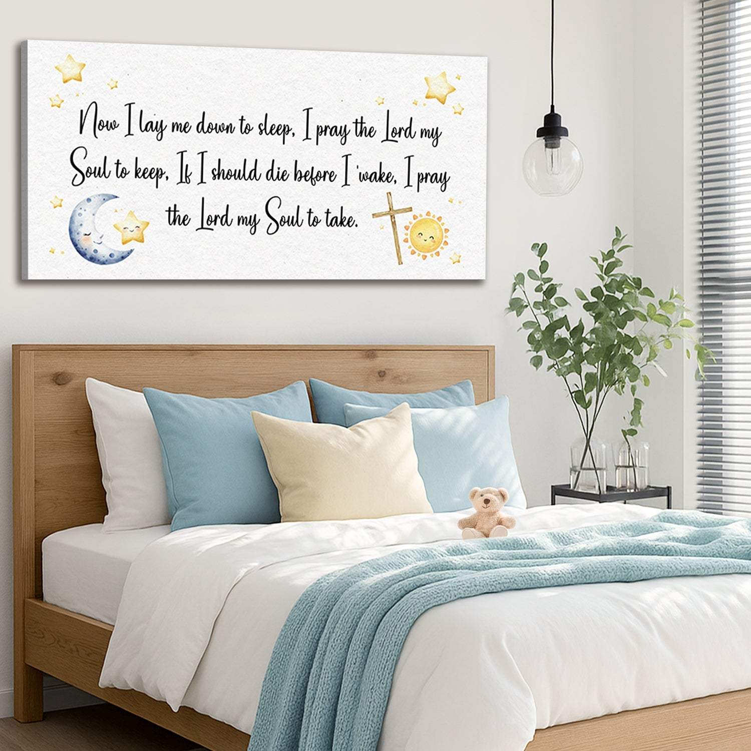 I Lay Me Down To Sleep Faith Sign - Tailored Canvases - Flyclothing LLC