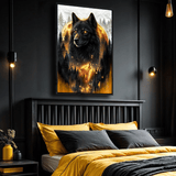 Eclipse of the Alpha Wolf Wall Art - Tailored Canvases - Flyclothing LLC