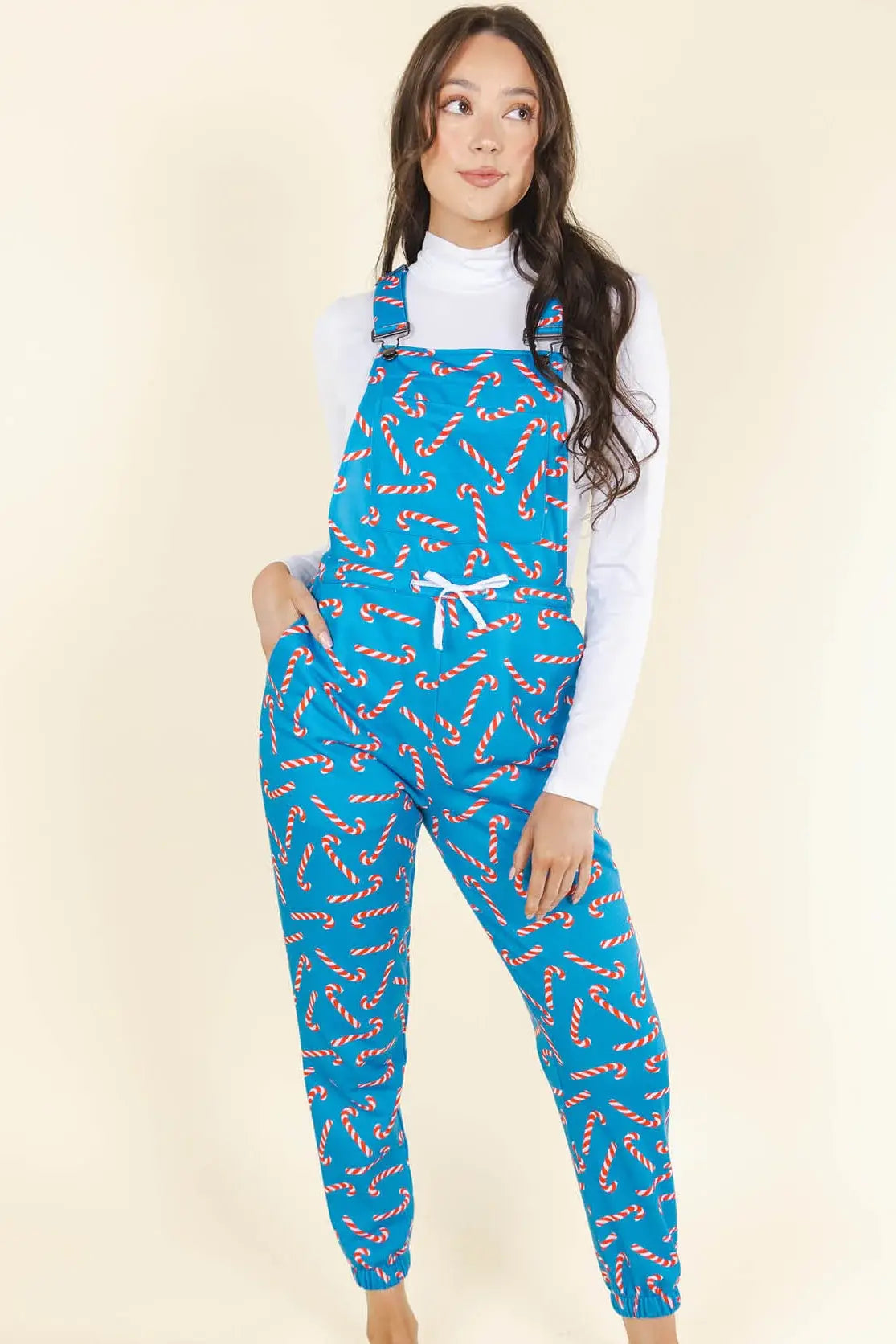 The Very Merry | Candy Cane Women's Pajamaralls® - Shinesty - Flyclothing LLC