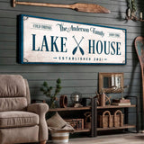 Personalized Lake House Sign IV - Tailored Canvases - Flyclothing LLC
