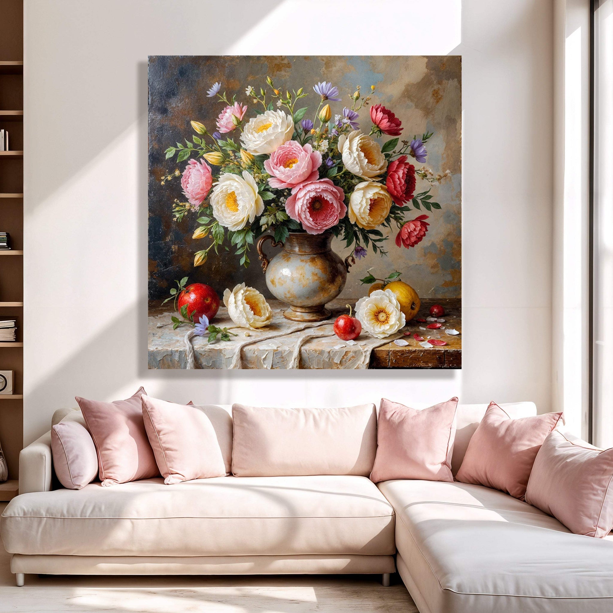 Summer Bloom Vase Wall Art - Tailored Canvases - Flyclothing LLC
