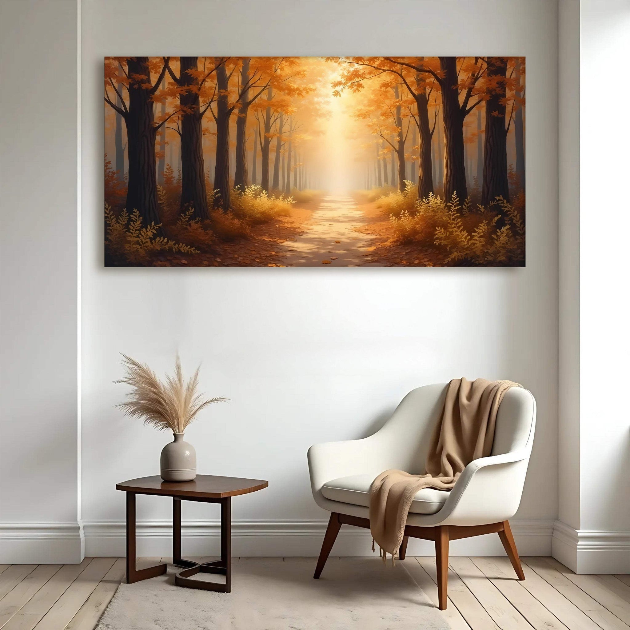 Abstract Forest Landscape Wall Art - Tailored Canvases - Flyclothing LLC