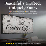 Coffee Bar Sign - Tailored Canvases - Flyclothing LLC