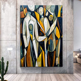 Abstract Human Connection Wall Art - Tailored Canvases - Flyclothing LLC