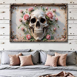 3D Rose And Skull Wall Art V - Tailored Canvases - Flyclothing LLC