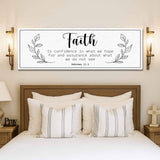 Faith Is Confidence - Hebrews 11:1 Faith Sign - Tailored Canvases - Flyclothing LLC