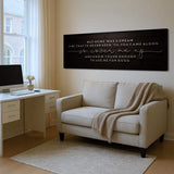 But Home Was a Dream Lyrics Wall Sign - Tailored Canvases - Flyclothing LLC