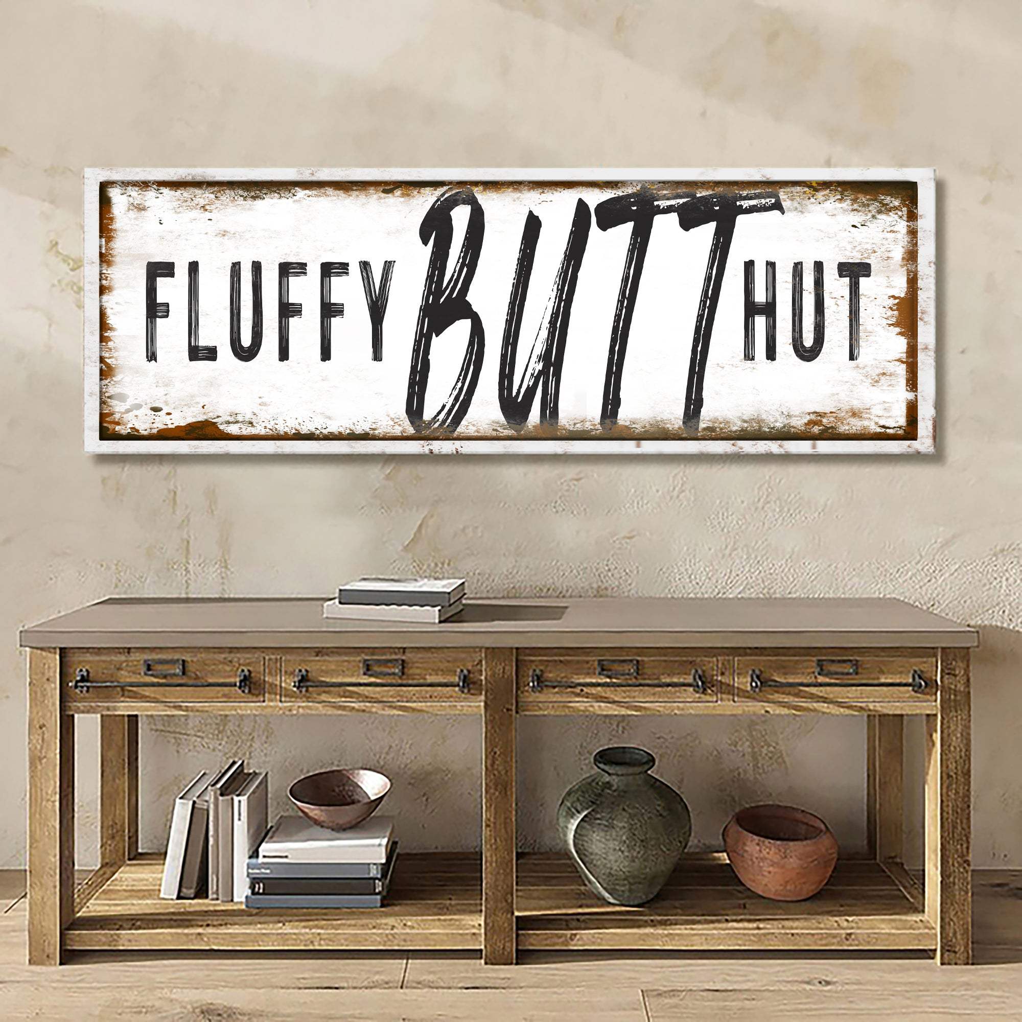 Fluffy Butt Hut Chicken Coop Sign - Tailored Canvases - Flyclothing LLC