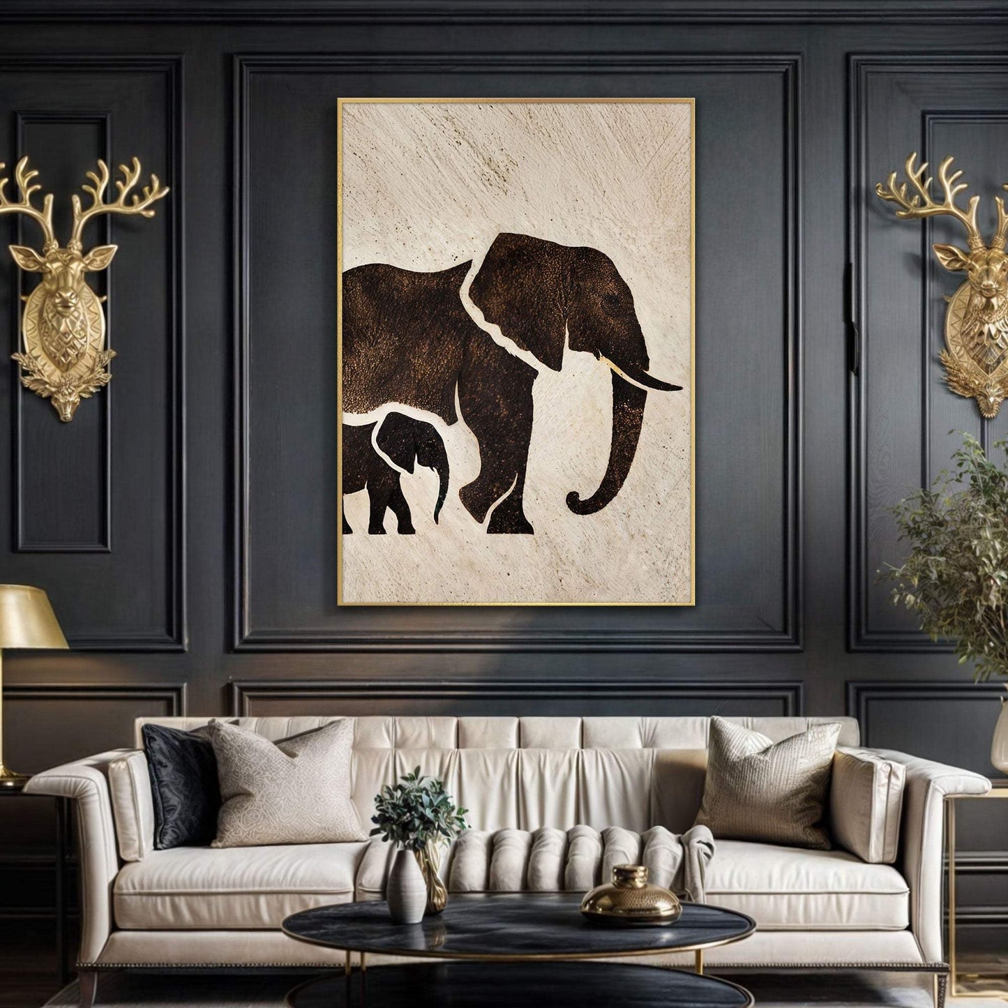Elephant Heritage Wall Art - Tailored Canvases - Flyclothing LLC