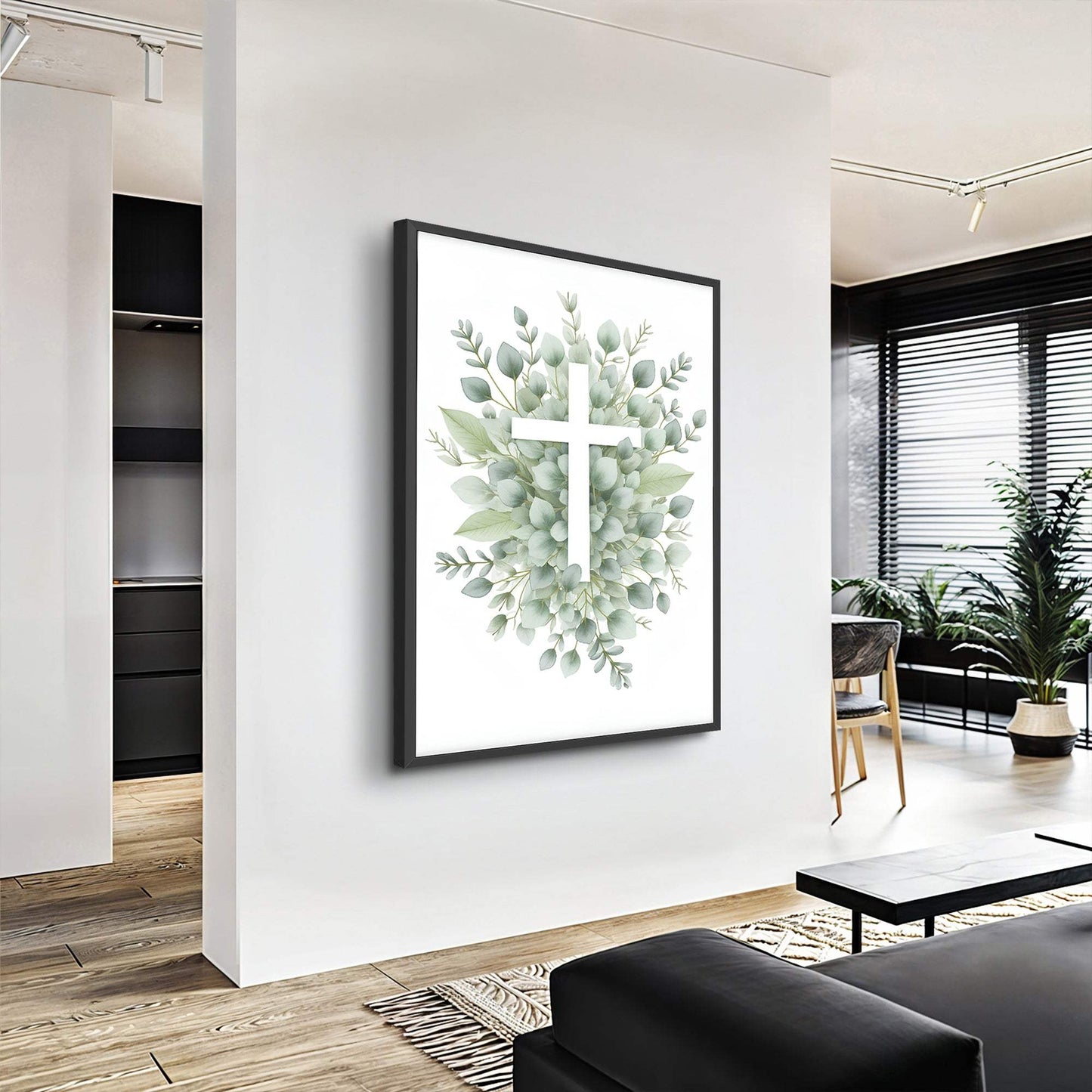 Minimalist Cross Faith Wall Art - Tailored Canvases - Flyclothing LLC