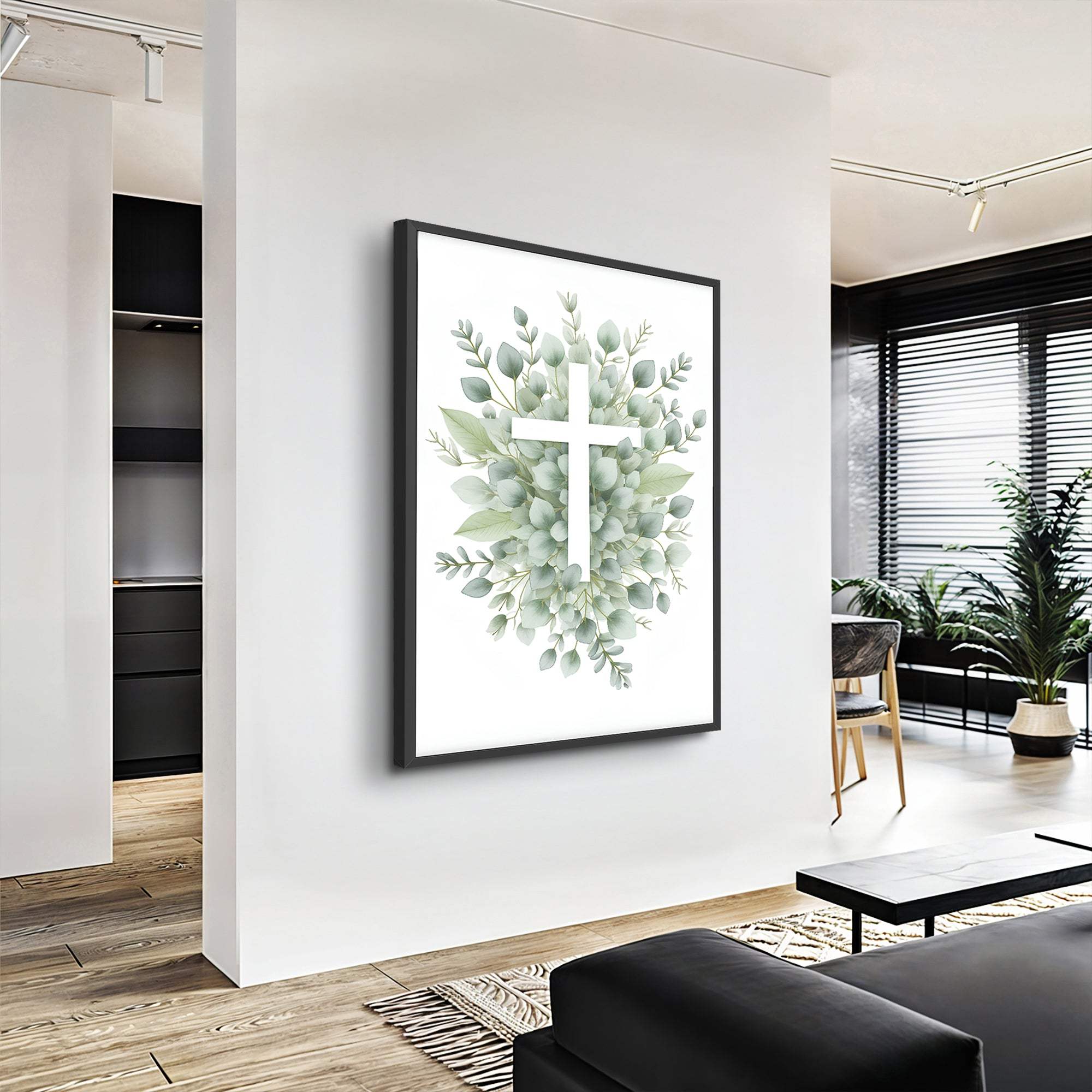 Minimalist Cross Faith Wall Art - Tailored Canvases - Flyclothing LLC