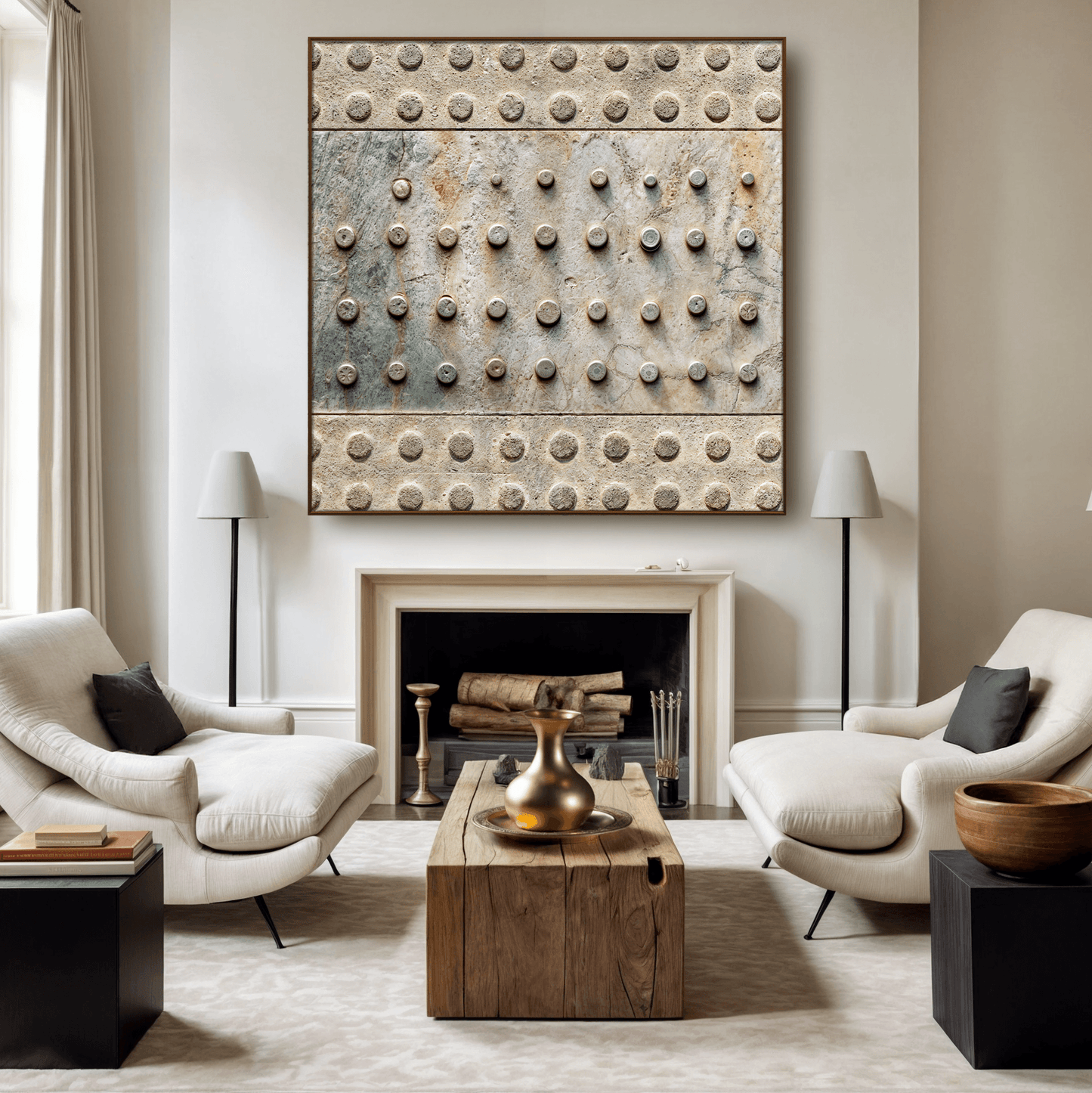 Brown Minimalist Abstract Wall Art - Tailored Canvases - Flyclothing LLC