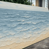 Serene Ocean Wave Coastal Wall Art VI - Tailored Canvases - Flyclothing LLC
