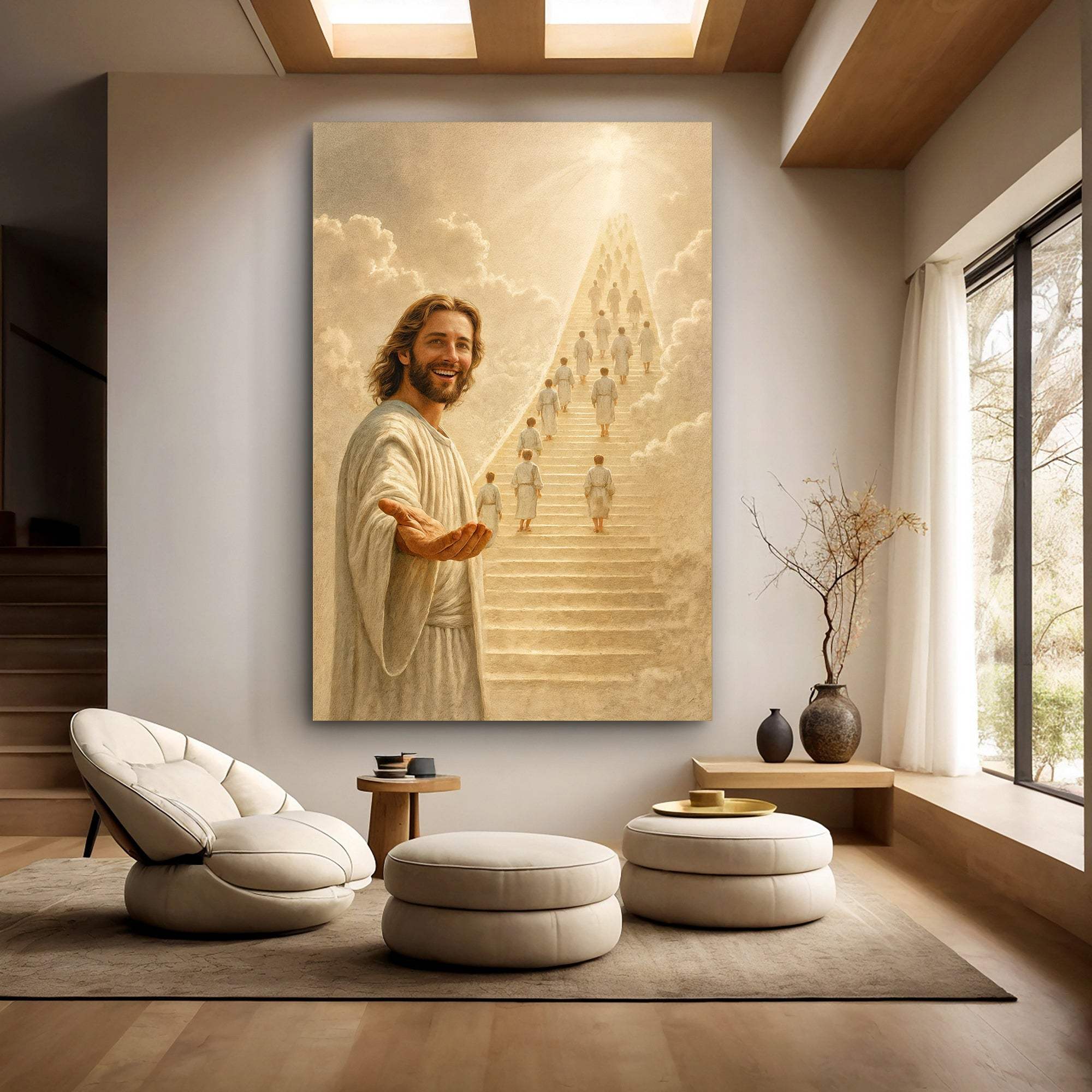 Stairway To Heaven Faith Wall Art - Tailored Canvases - Flyclothing LLC