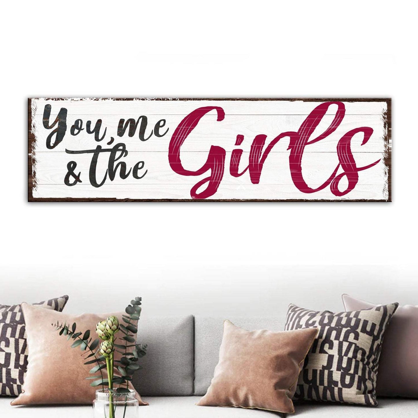 You, Me And The Girls Sign III - Tailored Canvases - Flyclothing LLC