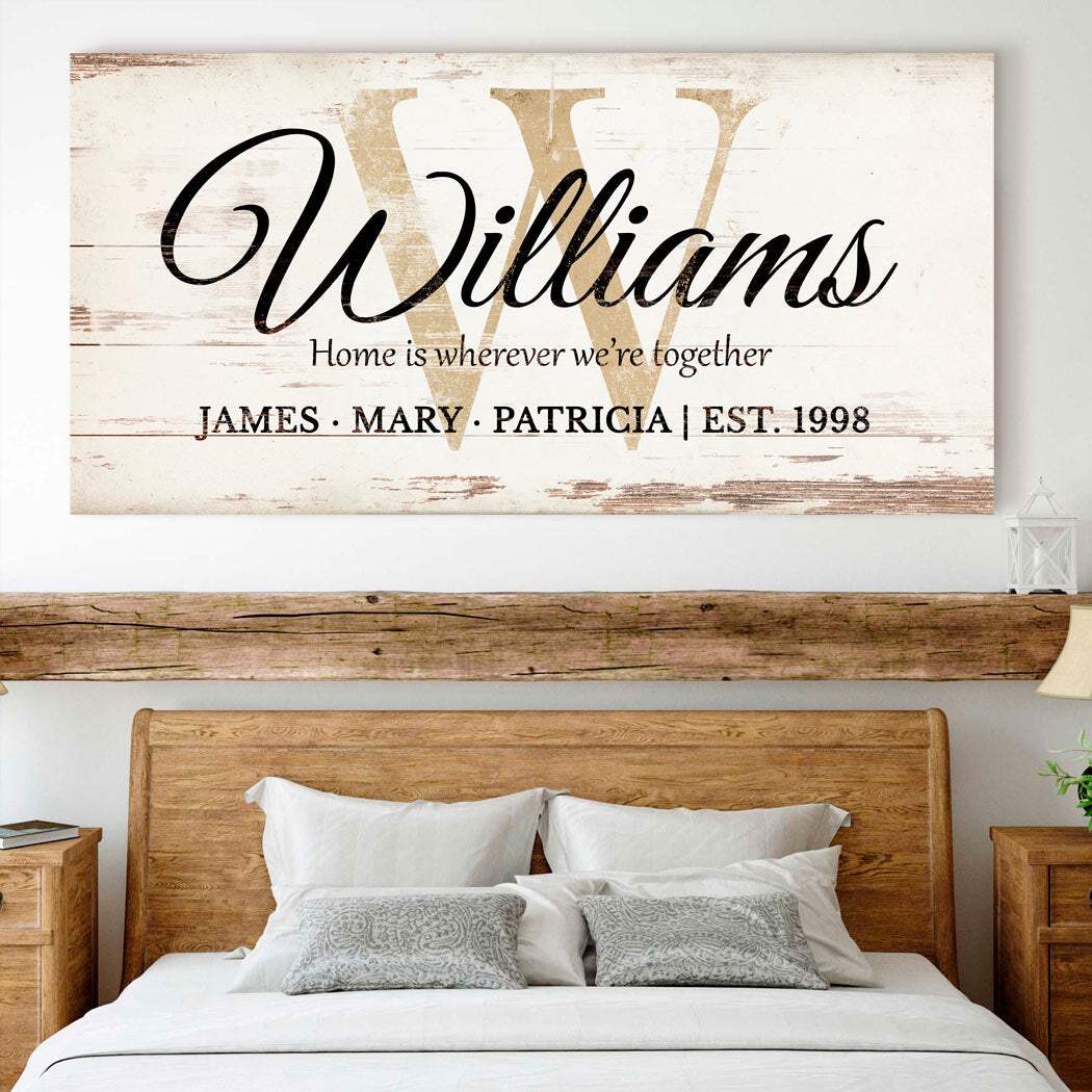 Personalized Family Sign XI - Tailored Canvases - Flyclothing LLC