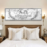 Faith Is Confidence - Hebrews 11:1 Faith Sign II - Tailored Canvases - Flyclothing LLC
