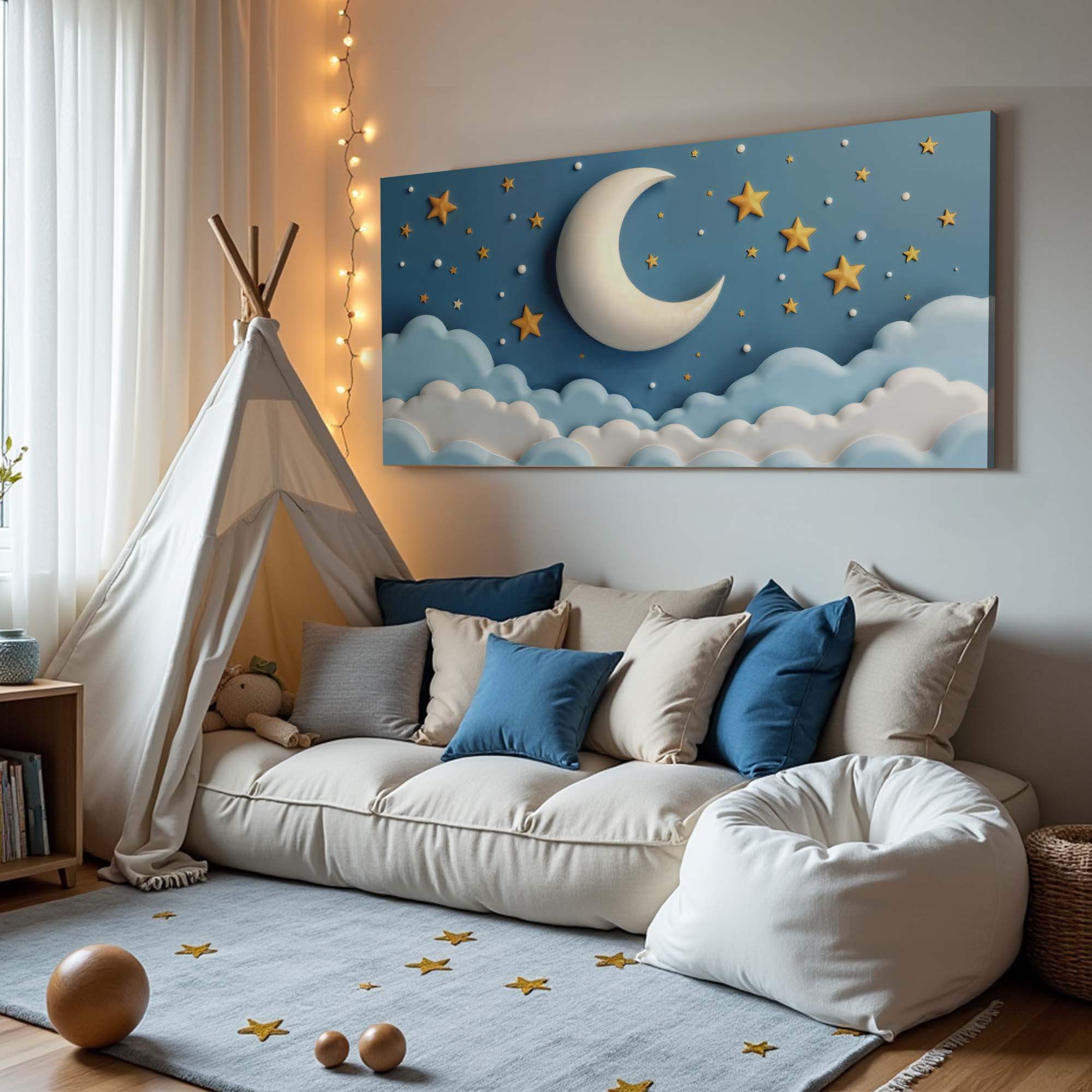 Celestial Serenade Wall Art - Tailored Canvases - Flyclothing LLC