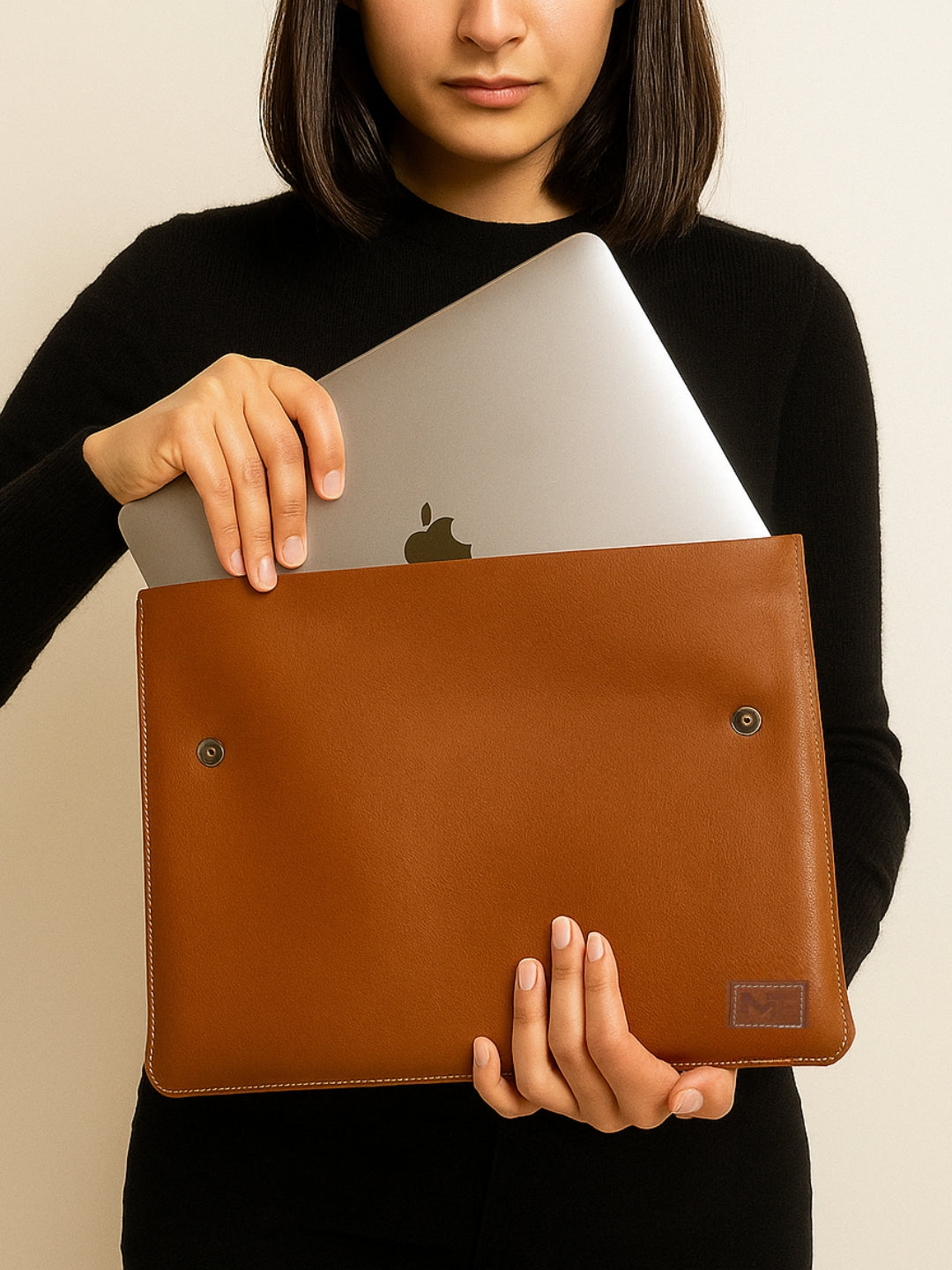 MacBook Leather Laptop Sleeve - Classy Leather Bags - Flyclothing LLC