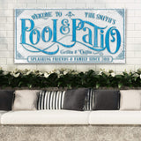 Personalized Swimming Pool Sign - Tailored Canvases - Flyclothing LLC