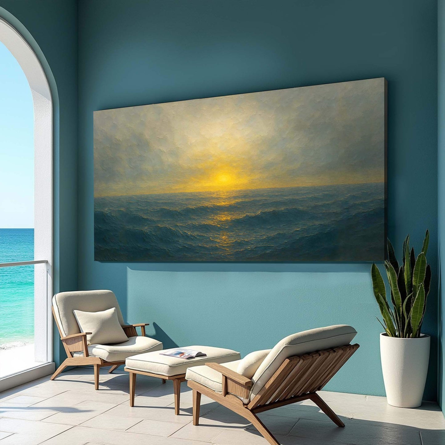 Waterscape Abstract Wall Art IV - Tailored Canvases - Flyclothing LLC