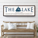 The Definition of Lake Sign II - Tailored Canvases - Flyclothing LLC