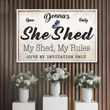 Personalized She Shed Sign XIX - Tailored Canvases - Flyclothing LLC