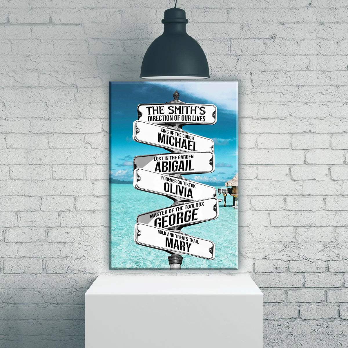 Direction Of Our Lives Family Beach Names Sign - Tailored Canvases - Flyclothing LLC